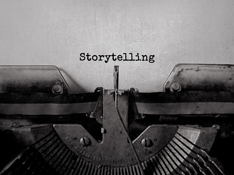 Type writer typed storytelling